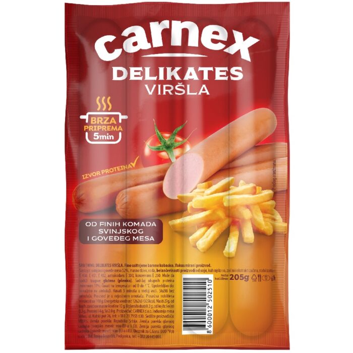 Delikates viršla 205g