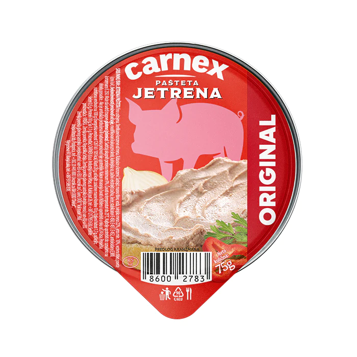 jetrena pasteta 75g carnex
