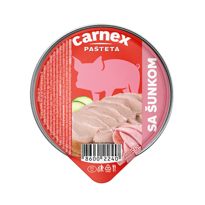 pasteta sa sunkom 50g carnex
