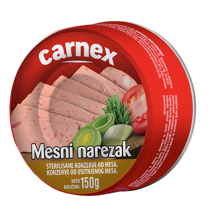 mesni narezak limenka 150g carnex
