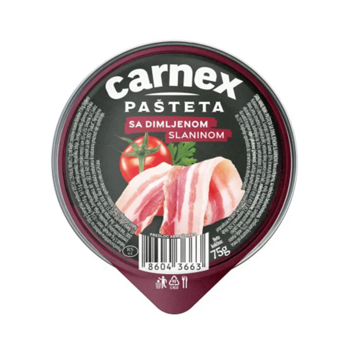 pasteta sa dimljenom slaninom carnex